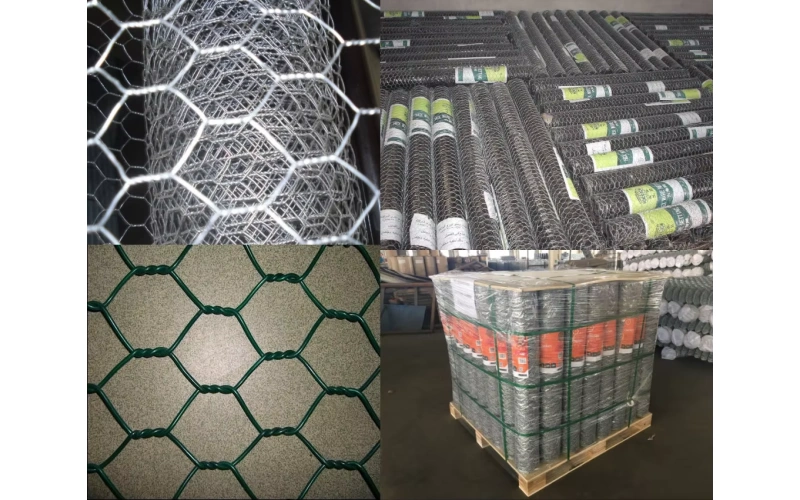 ANJIA Group – hexagonal wire mesh rolls packed and wrapped for export shipment